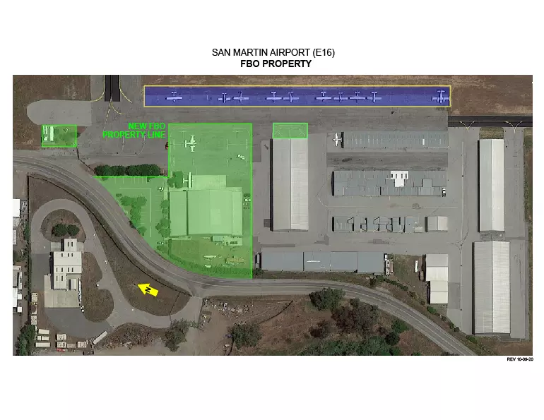 San Martin Airport Aerial View - Taxiline